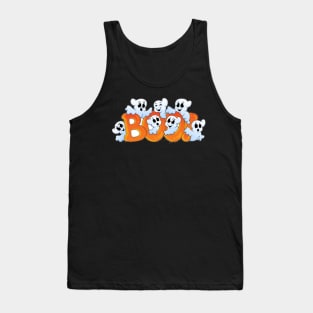 Ghost Boo Halloween Tee Shirt Tank Top